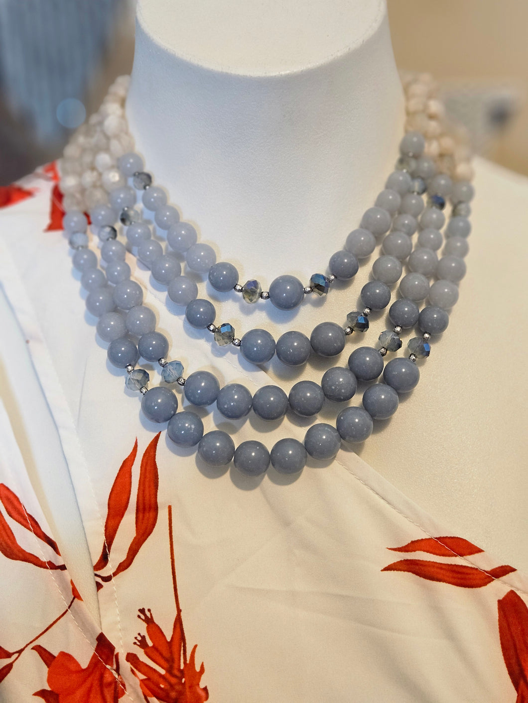 Chicos Layer bead necklace