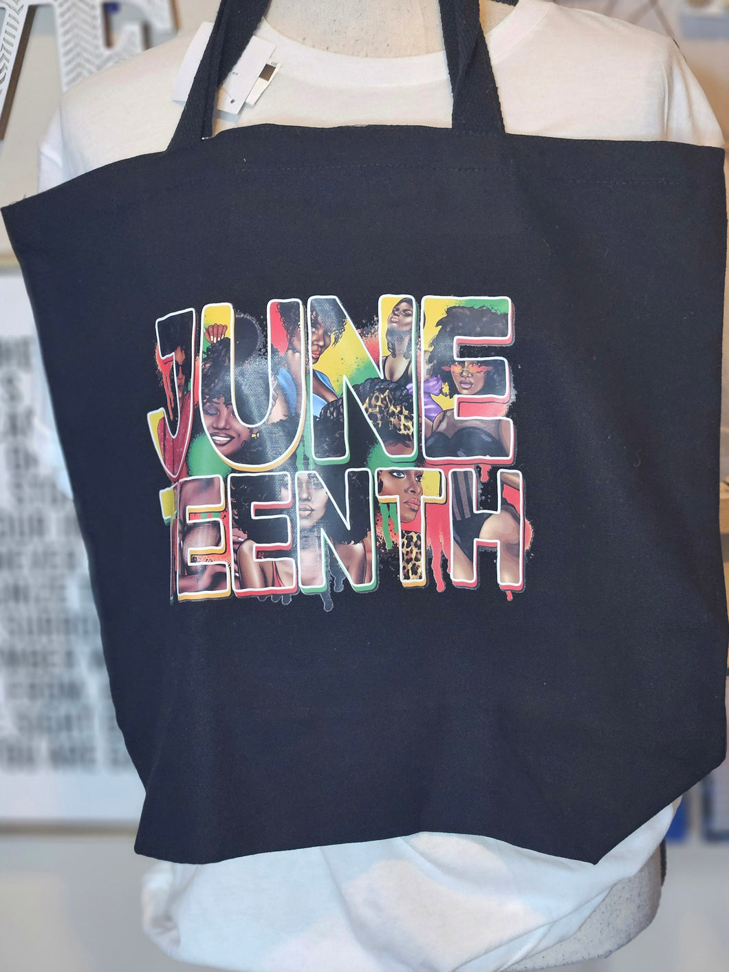 Juneteenth Blk tote